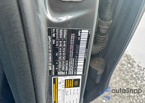 2017 Mercedes-Benz Glc 300 4Matic из США, поврежденный, VIN WDC0G4KB5HF149332